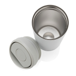 Mug thermos à emporter écologique avec couvercle 400 ml Avira Alix couleur blanc cinquième vue