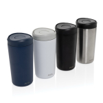 Mug thermos à emporter écologique avec couvercle 400 ml Avira Alix couleur blanc vue générale