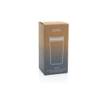 Mug thermos à emporter écologique avec couvercle 400 ml Avira Alix couleur blanc deuxième vue avec boîte