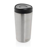 Mug thermos à emporter écologique avec couvercle 400 ml Avira Alix couleur argenté