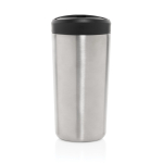 Mug thermos à emporter écologique avec couvercle 400 ml Avira Alix couleur argenté quatrième vue