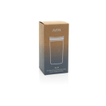 Mug thermos à emporter écologique avec couvercle 400 ml Avira Alix couleur argenté deuxième vue avec boîte