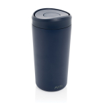 Mug thermos à emporter écologique avec couvercle 400 ml Avira Alix couleur bleu marine