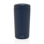 Mug thermos à emporter écologique avec couvercle 400 ml Avira Alix couleur bleu marine deuxième vue