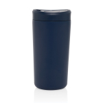 Mug thermos à emporter écologique avec couvercle 400 ml Avira Alix couleur bleu marine troisième vue