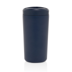Mug thermos à emporter écologique avec couvercle 400 ml Avira Alix couleur bleu marine quatrième vue