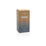 Mug thermos à emporter écologique avec couvercle 400 ml Avira Alix couleur bleu marine deuxième vue avec boîte