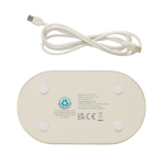 Réveil écologique avec lumière progressive et sons relaxants couleur beige huitième vue