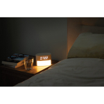 Réveil écologique avec lumière progressive et sons relaxants couleur beige vue d'ambience 3