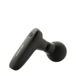 Pistolet de massage en plastique recyclé pour libérer le stress couleur noir avec zone d'impression