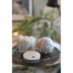 Humidificateur rechargeable en plastique recyclé autonomie 6H couleur beige vue d'ambience 3