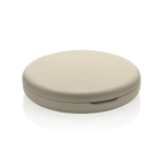Miroir de poche en plastique recyclé avec grossissement et lumière LED couleur beige deuxième vue