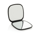 Miroir en plastique recyclé avec double vue standard et grossissement couleur noir
