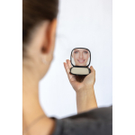 Miroir en plastique recyclé avec double vue standard et grossissement couleur noir vue d'ambience 3