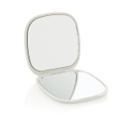 Miroir en plastique recyclé avec double vue standard et grossissement couleur blanc