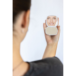 Miroir en plastique recyclé avec double vue standard et grossissement couleur blanc vue d'ambiance 2