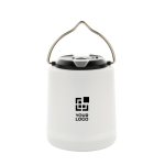 Lampe portative en plastique recyclé avec trois modes d’éclairage LED couleur blanc avec zone d'impression