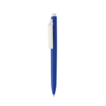 Stylo en plastique recyclé avec encre bleue ultra‑fluide couleur bleu
