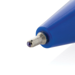 Stylo en plastique recyclé avec encre bleue ultra‑fluide couleur bleu quatrième vue
