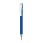 Stylo en plastique recyclé avec recharge Dokumental® à encre bleue couleur bleu