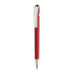 Stylo en plastique recyclé avec recharge Dokumental® à encre bleue couleur rouge
