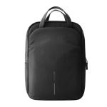 Sac à dos extensible en tissu recyclé avec zip Duo‑Zipper 16” couleur noir deuxième vue