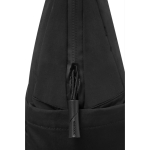 Sac à dos extensible en tissu recyclé avec zip Duo‑Zipper 16” couleur noir