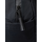 Sac à dos extensible en tissu recyclé avec zip Duo‑Zipper 16” couleur noir