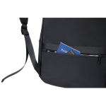 Sac à dos extensible en tissu recyclé avec zip Duo‑Zipper 16” couleur noir