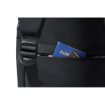 Sac à dos extensible en tissu recyclé avec zip Duo‑Zipper 16” couleur noir