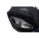 Sac à dos extensible en tissu recyclé avec zip Duo‑Zipper 16” couleur noir