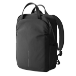 Sac à dos extensible en tissu recyclé avec zip Duo‑Zipper 16” couleur noir troisième vue