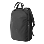 Sac à dos extensible en tissu recyclé avec zip Duo‑Zipper 16” couleur noir quatrième vue
