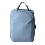 Sac à dos extensible en tissu recyclé avec zip Duo‑Zipper 16” couleur bleu deuxième vue
