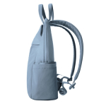 Sac à dos extensible en tissu recyclé avec zip Duo‑Zipper 16” couleur bleu huitième vue