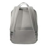 Sac à dos extensible en tissu recyclé avec zip Duo‑Zipper 16” couleur gris quatrième vue