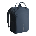 Sac à dos extensible en tissu recyclé avec zip Duo‑Zipper 16” couleur bleu marine dixième vue
