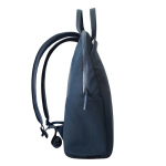 Sac à dos extensible en tissu recyclé avec zip Duo‑Zipper 16” couleur bleu marine huitième vue