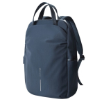 Sac à dos extensible en tissu recyclé avec zip Duo‑Zipper 16” couleur bleu marine neuvième vue