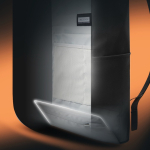 Sac à dos urbain imperméable avec fixation pour vélo et antivol 16” couleur noir