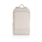 Sac à dos ultra‑fin en RPET au design extensible 15,6” couleur beige troisième vue