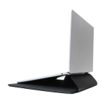 Housse d’ordinateur recyclée avec support inclinable de 4 cm 14” couleur noir quatrième vue