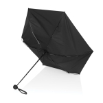 Petit parapluie manuel en tissu RPET 190T au design résistant Ø100 couleur noir troisième vue