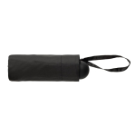Petit parapluie manuel en tissu RPET 190T au design résistant Ø100 couleur noir quatrième vue
