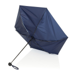 Petit parapluie manuel en tissu RPET 190T au design résistant Ø100 couleur bleu marine troisième vue