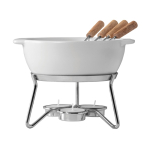 Fondue au fromage en céramique chauffée à la bougie 750 ml Boska couleur blanc
