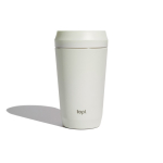 Tasse thermos en acier recyclé avec couvercle 360°, 354 ml Topl To Go couleur blanc