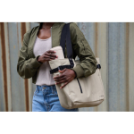 Tasse thermos en acier recyclé avec couvercle 360°, 354 ml Topl To Go couleur blanc vue d'ambiance