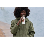 Tasse thermos en acier recyclé avec couvercle 360°, 354 ml Topl To Go couleur blanc vue d'ambiance 4