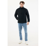 Doudoune homme en polyester recyclé 70 g/m² IQONIQ Maiko couleur noir deuxième vue avec modèle